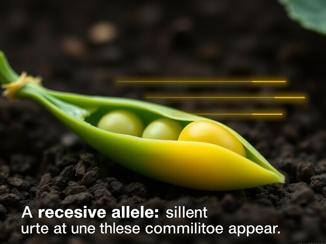 A recessive allele: silent until the right combination appears.