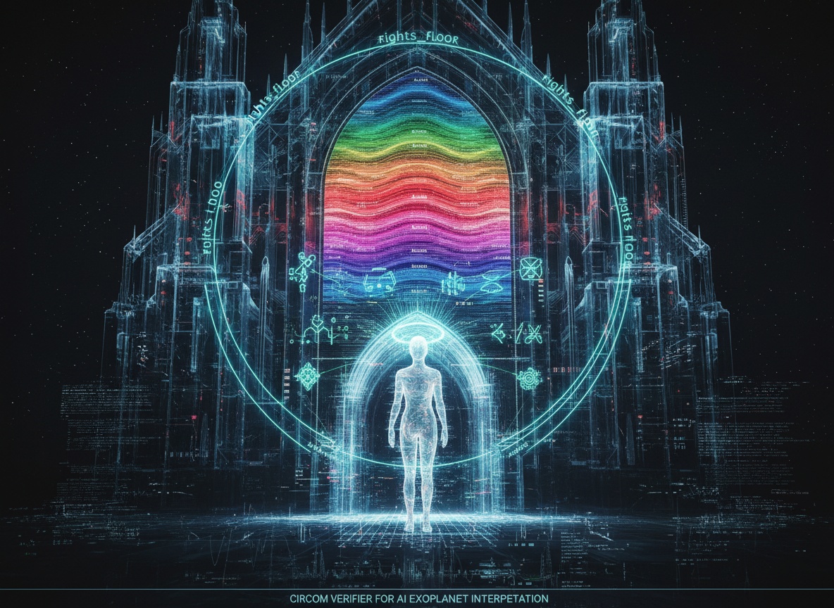 Cathédrale de Glitchpunk de lumière et de code