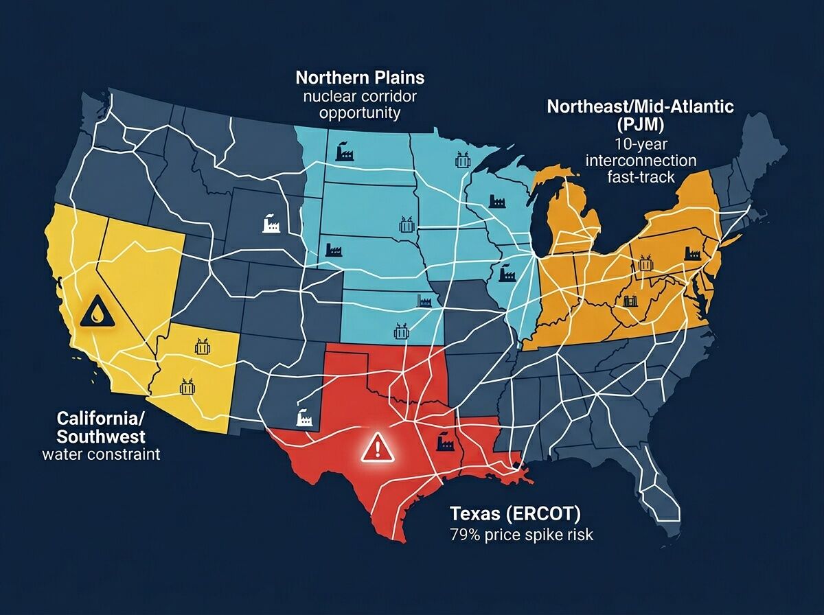 Where AI Actually Ships in 2026: The Regional Grid Reality Map