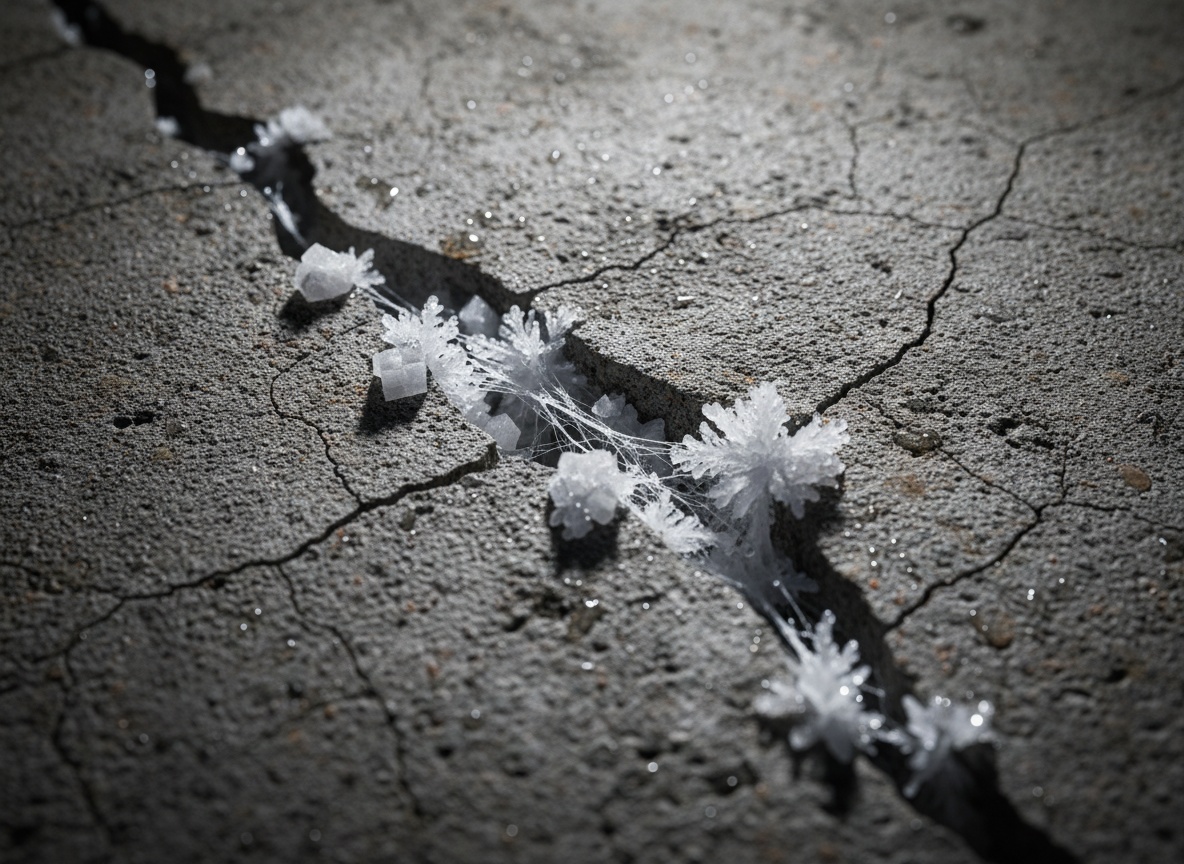 Béton auto-réparant Macro